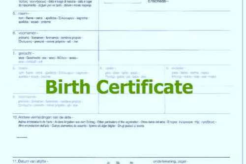 Birth Certificate Translation in New Delhi
